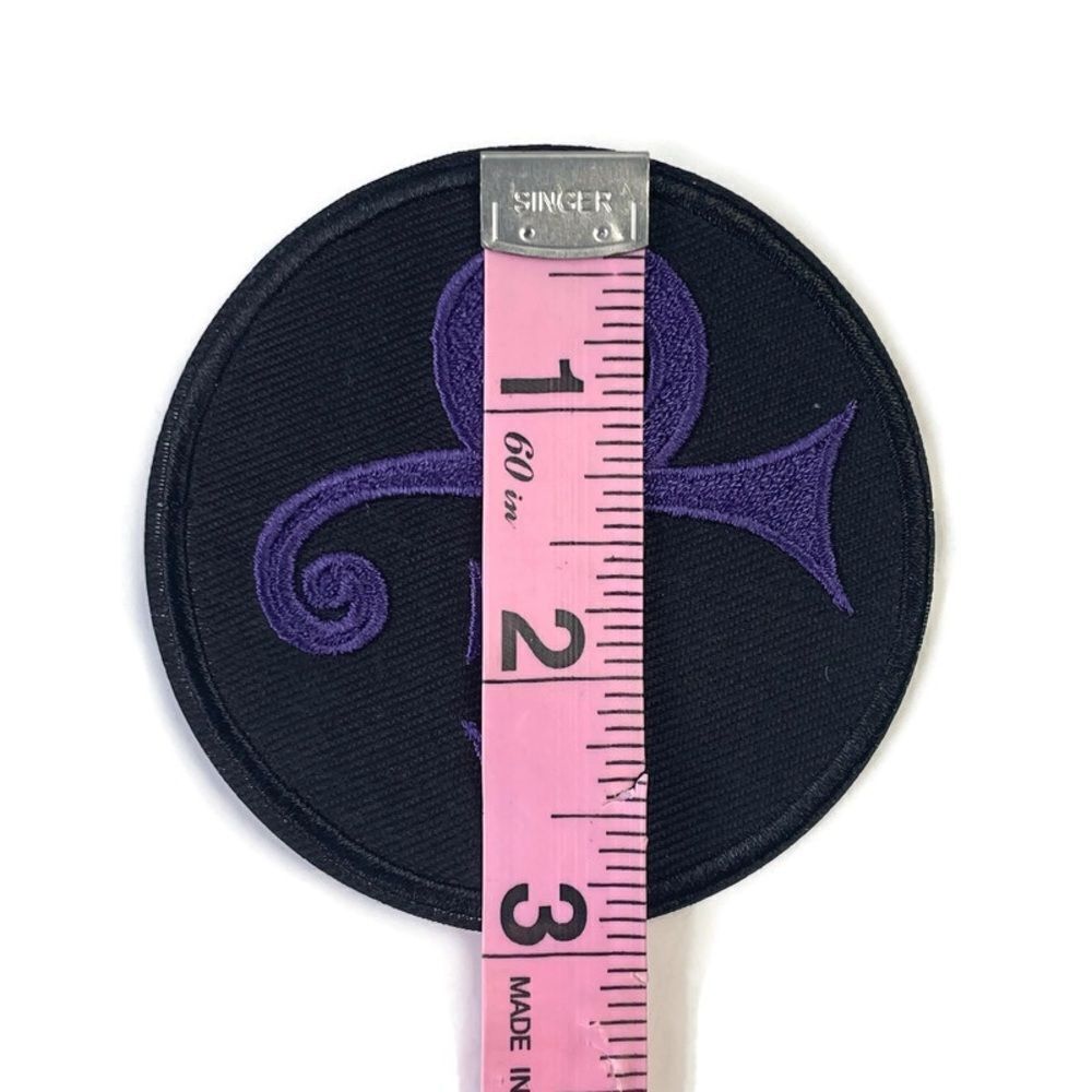 Prince Symbol Round  Embroidered Patch - Picture 2 of 3